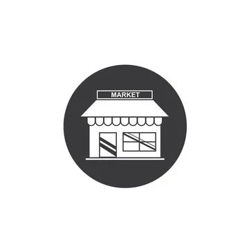 Store icon logo vector illustration Illustrazione stock