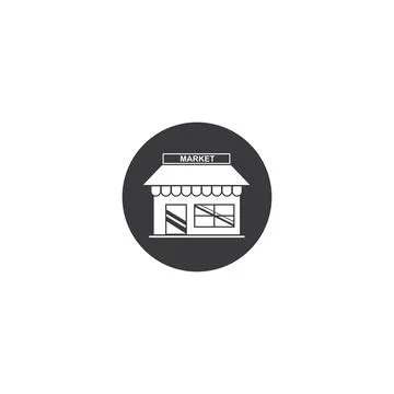 Store icon logo vector illustration Stock Illustration