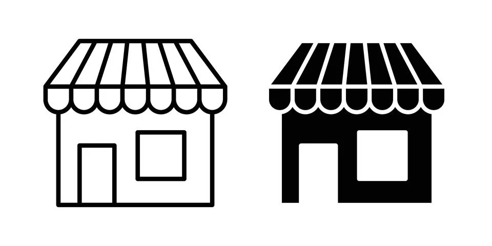 Store icon or illustration vector symbols Stock Illustration