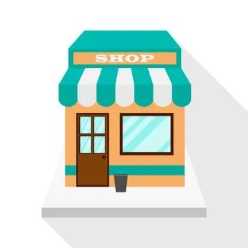 Store icon with shadow Stock Illustration