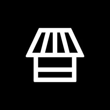 Store icon for simple flat style ui design Stock Illustration
