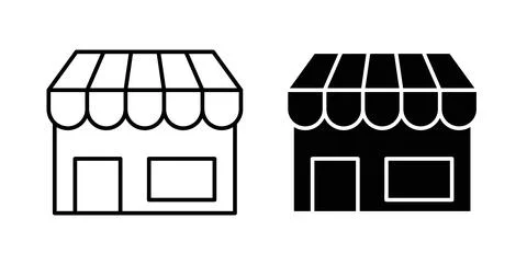 Store icon symbol. Flat Vector illustration Stock Illustration