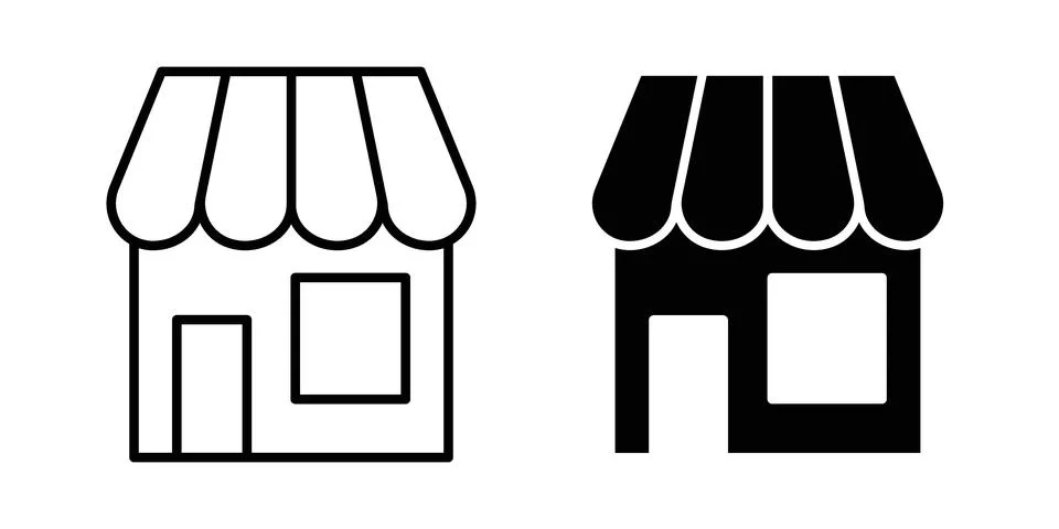 Store icon vector design. EPS10 Stock Illustration