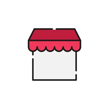 Store icon Vector design Illustration. Store Building icon vector design for  Stock Illustration