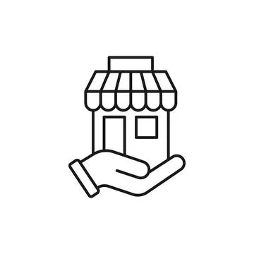 Store icon Vector design Illustration. Store Building icon vector design for  Illustrazione stock