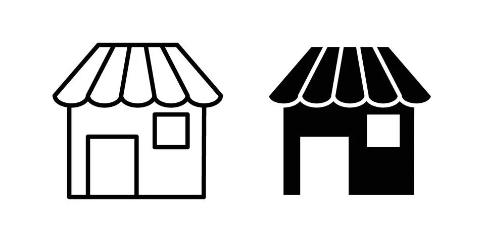 Store icon vector design illustrations Stock Illustration