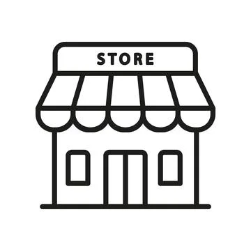 Store icon vector design templates simple and modern Ilustración de archivo