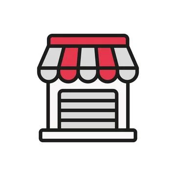 Store icon vector design templates simple and modern Ilustración de archivo