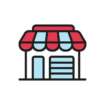 Store icon vector design templates simple and modern Ilustración de archivo