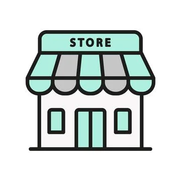 Store icon vector design templates simple and modern Ilustración de archivo
