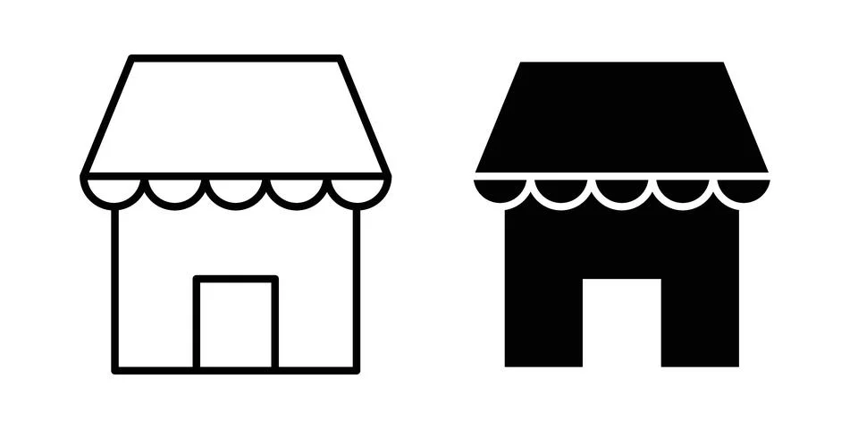 Store icon vector editable eps10 Stock Illustration