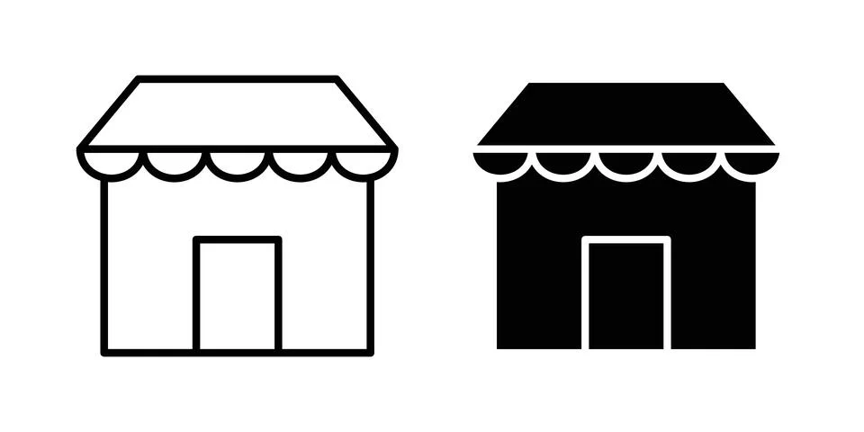 Store icon vector editable eps10 Stock Illustration