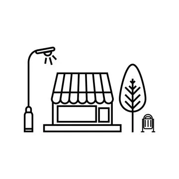 Store icon vector Illustration