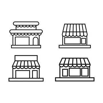 Store icon vector Stock-Illustration