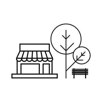 Store icon vector Ilustración de archivo