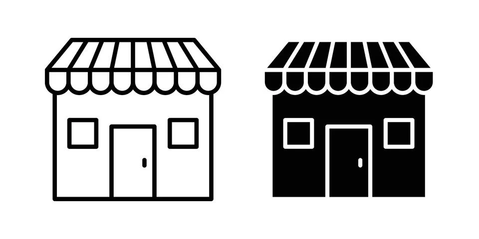 Store icon for web projects Stock Illustration