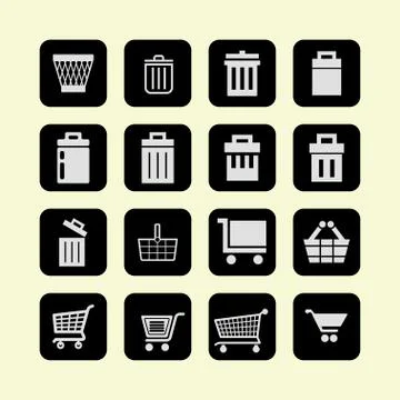 Store icons Stock Illustration