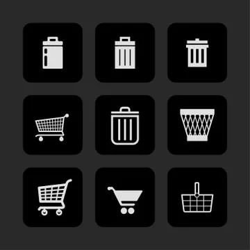 Store icons Stock Illustration