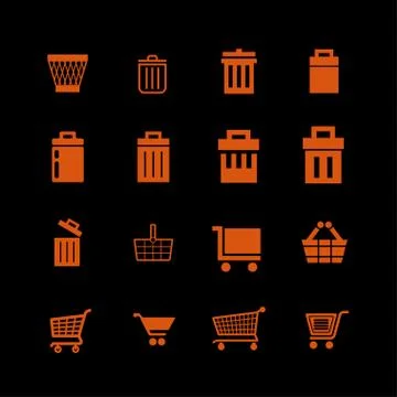 Store icons Stock Illustration