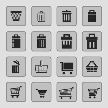 Store icons Stock Illustration