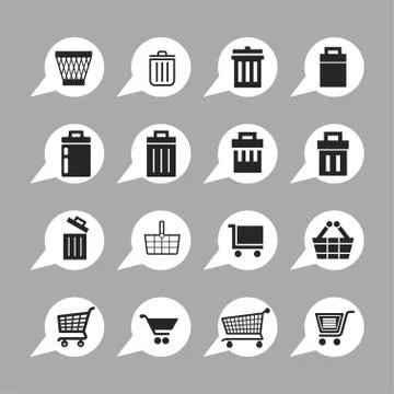 Store icons Stock Illustration