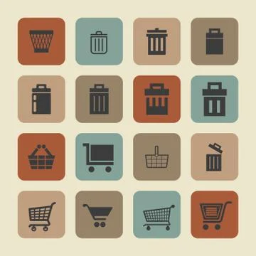 Store icons Stock Illustration