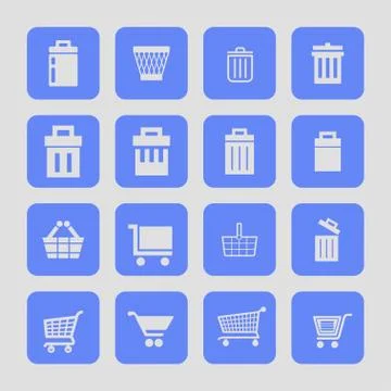 Store icons Stock Illustration