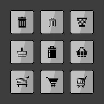 Store icons Stock Illustration