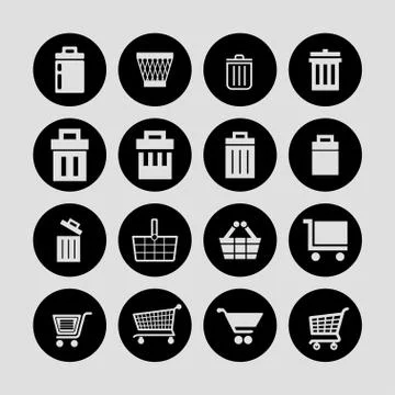 Store icons Stock Illustration