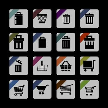 Store icons Stock Illustration