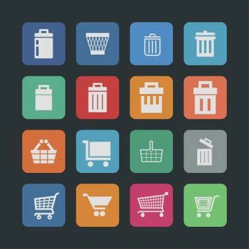 Store icons Stock Illustration