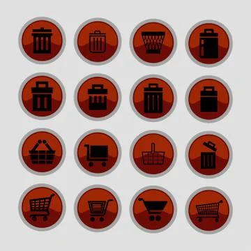 Store icons Illustrazione stock