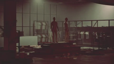 Store interior devastated by thieves in the aftermath of a night of looting Stock Footage 331399966