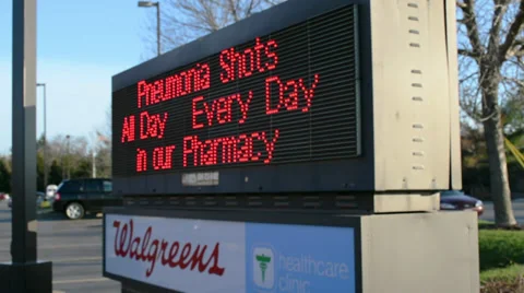 Store LED Sign Loopable  (Angle 1) Stock Footage 37557453