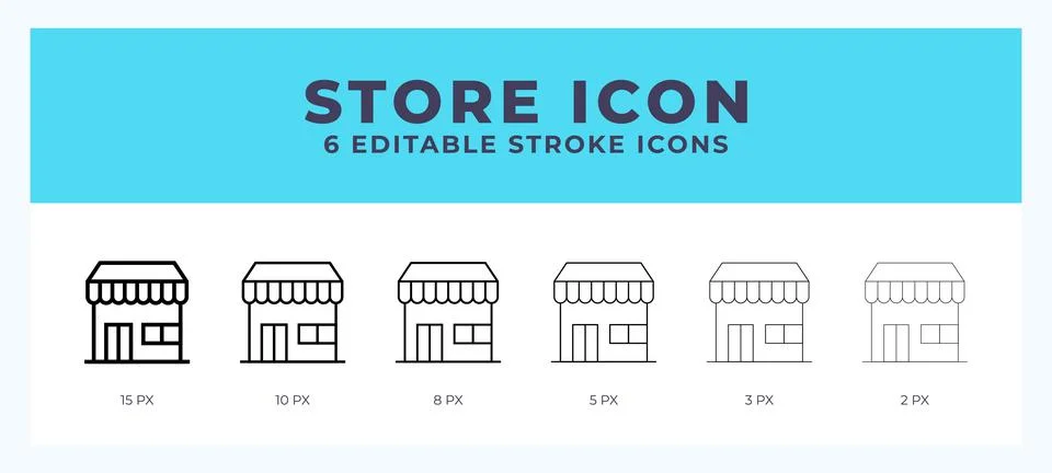 Store line icon vector illustration. Trendy styles. Ilustración de archivo