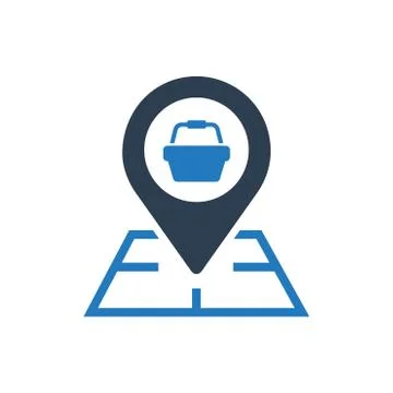 Store Location Icon Illustration