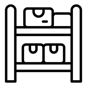 Store management icon outline vector. Digital control Illustrazione stock