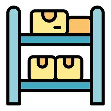 Store management icon vector flat Stock Illustration