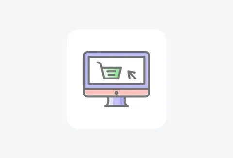 Store  market  fully editable vector icon Stock Illustration