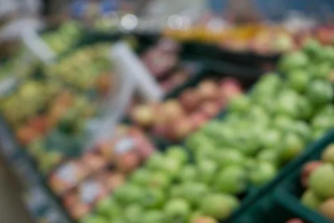 Store in out of focus Stock Photos