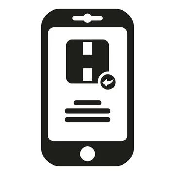 Store return box icon simple vector. Parcel product Stock Illustration