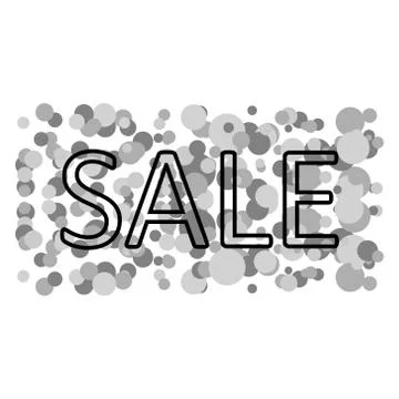 Store sale background with circles. Ilustração Stock