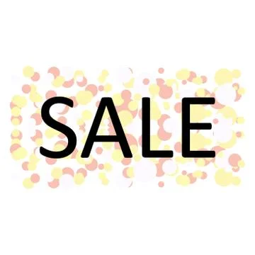 Store sale background with circles. Ilustração Stock