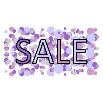 Store sale background with circles. Ilustração Stock