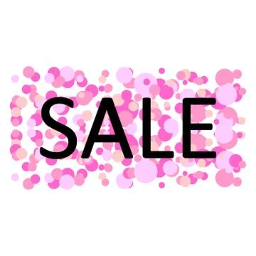 Store sale background with circles. Ilustração Stock