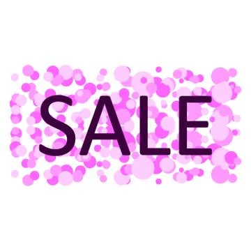 Store sale background with circles. Ilustração Stock