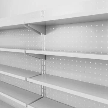 Store shelves Illustrazione stock