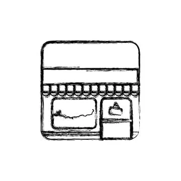 Store shop building Stock Illustration