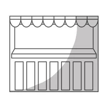 Store stand icon image Illustrazione stock