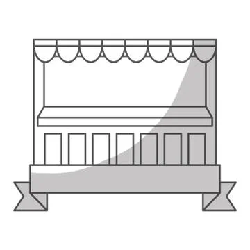 Store stand icon image Illustrazione stock